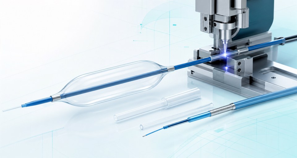 Medical balloon catheter and precision laser bonding technology