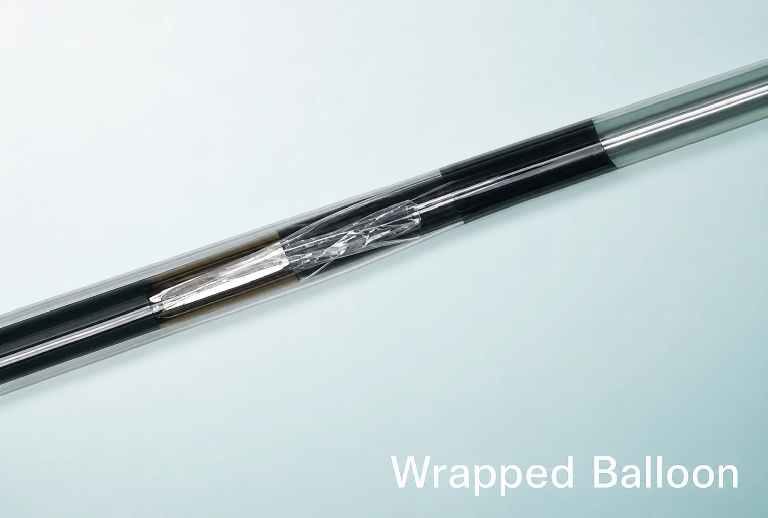 Wrapped PTCA balloon catheter, restored high-resolution product view